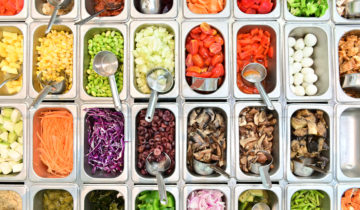Die Salatbar: Ein Snacking-Angebot, das viele Freunde hat.